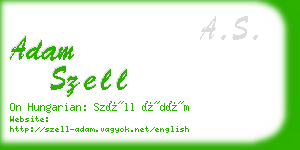 adam szell business card